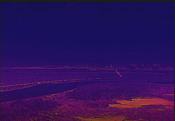 Large-site radiometric thermal overview captured at altitude